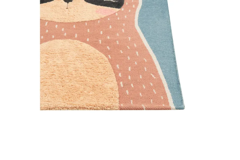 Isak Bomullsmatta 80x150 cm - Blå - Textilier & mattor - Mattor - Modern matta - Bomullsmattor