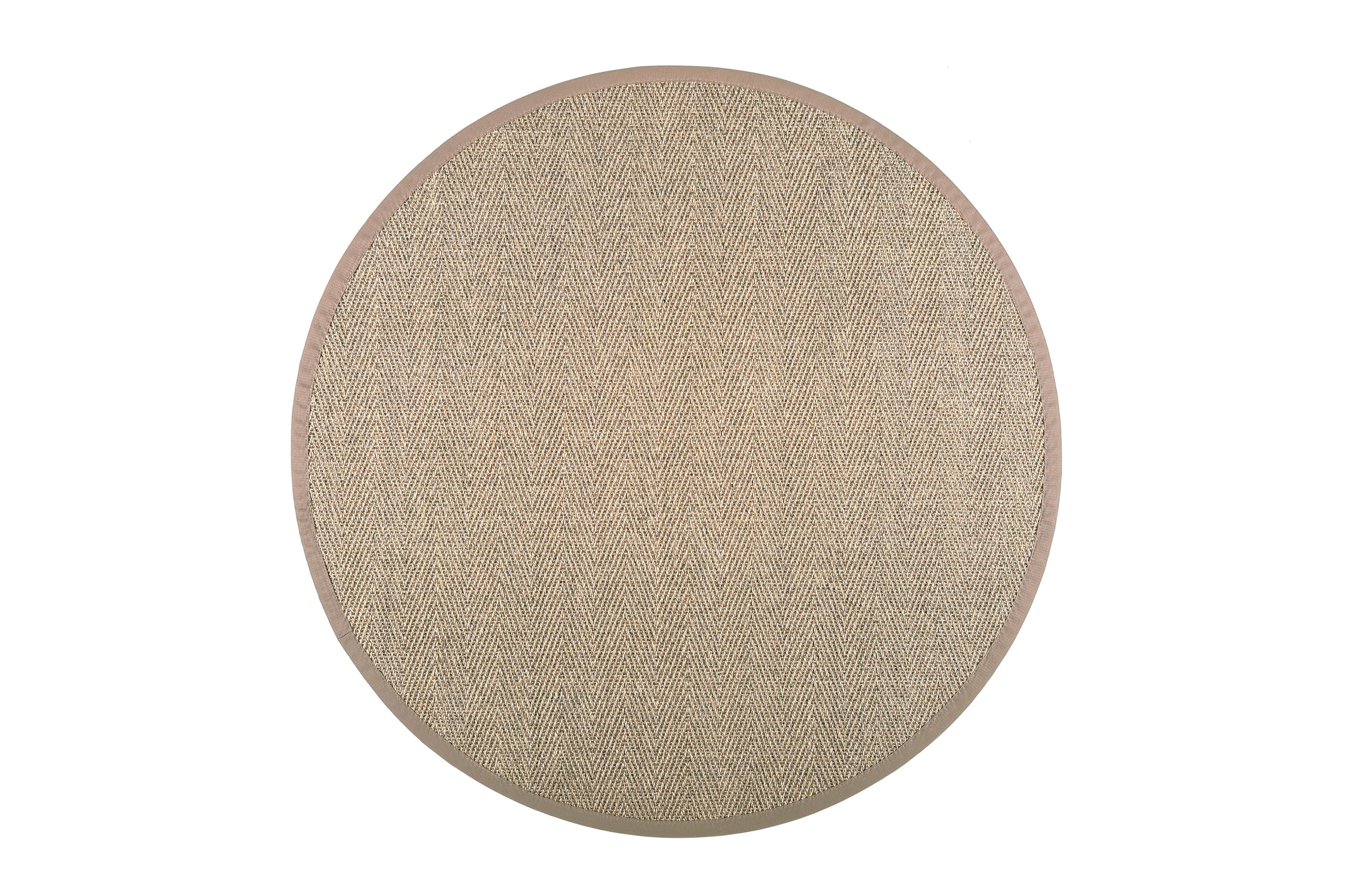 barrakuda matta rund 133 cm natur/beige - vm carpet