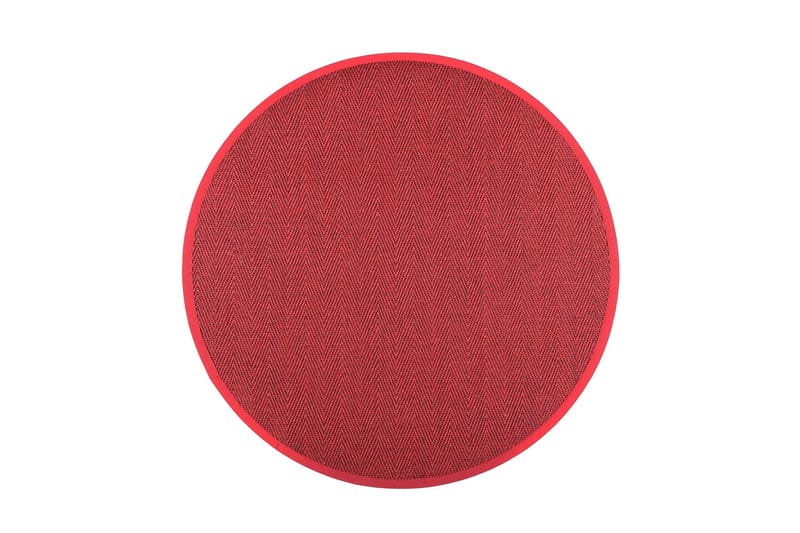 Barrakuda Matta Rund 200 cm Röd - Vm Carpet - Textilier & mattor - Mattor - Modern matta - Jutemattor & sisalmattor