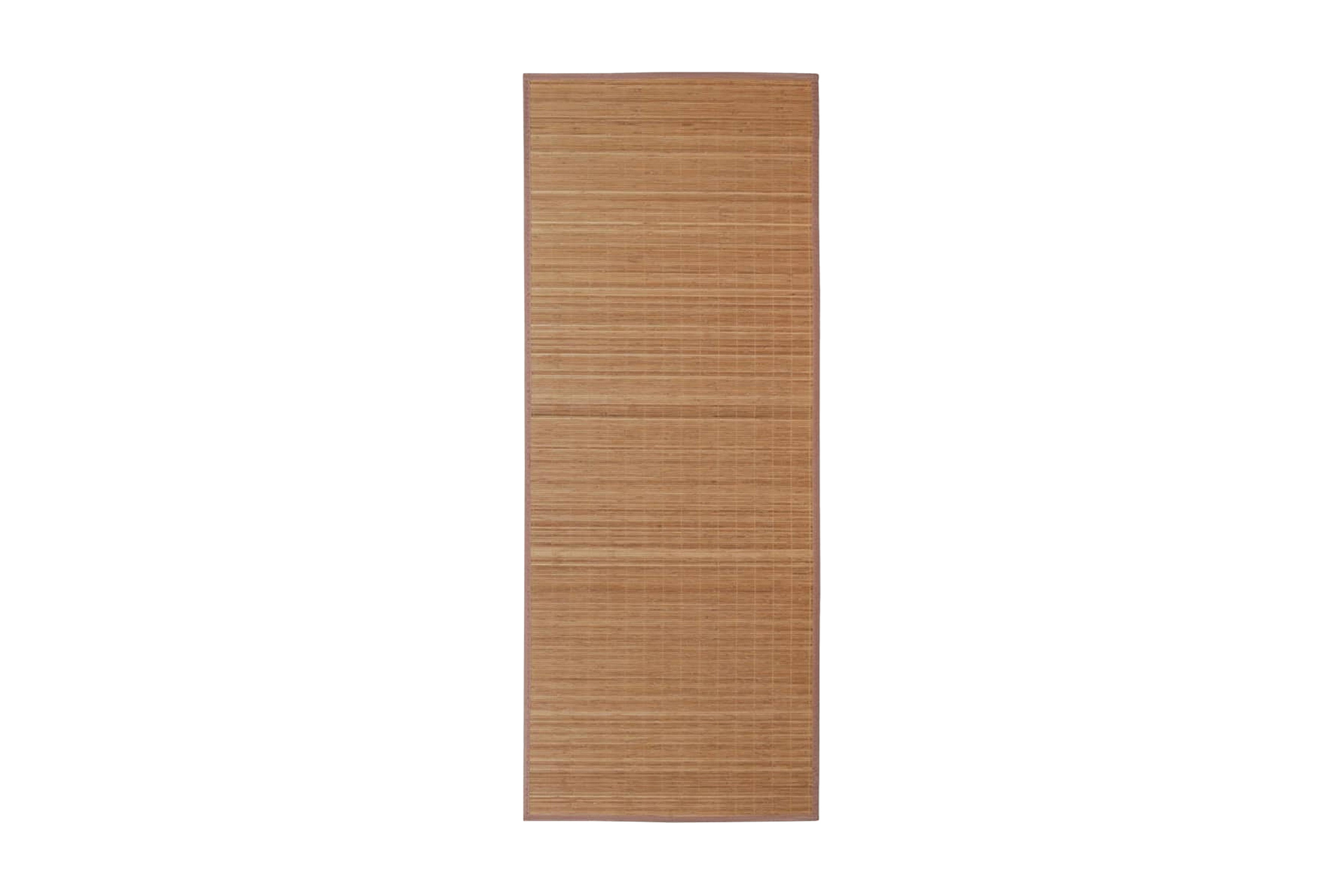Fyrkantig Brun Bambumatta 120×180 cm – Brun