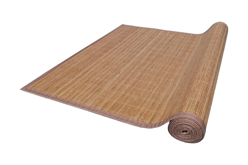 Fyrkantig Brun Bambumatta 120x180 cm - Brun - Textilier & mattor - Mattor - Modern matta - Ryamattor