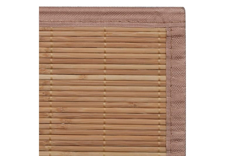Fyrkantig Brun Bambumatta 120x180 cm - Brun - Textilier & mattor - Mattor - Modern matta - Ryamattor