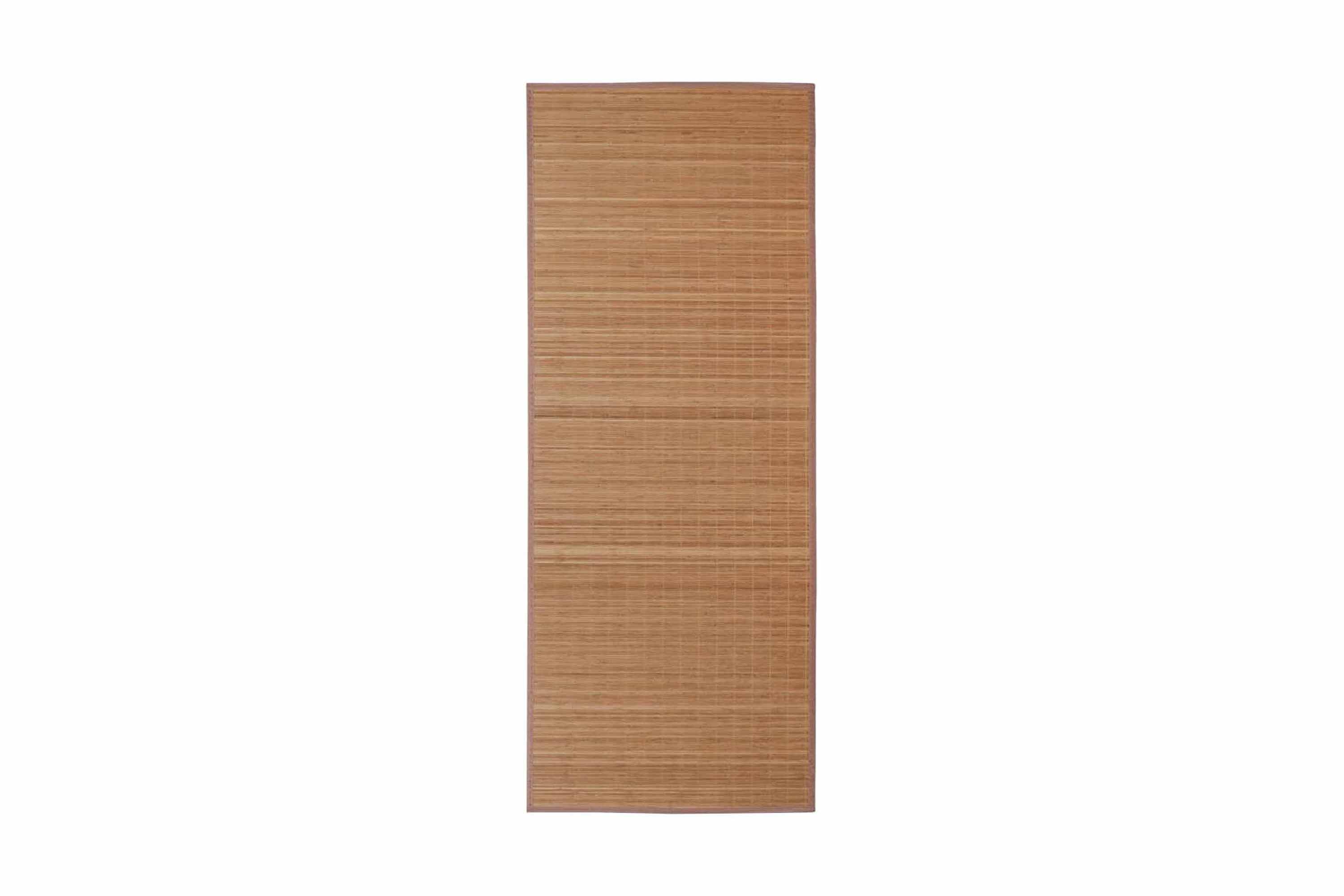 Fyrkantig Brun Bambumatta 150×200 cm – Brun