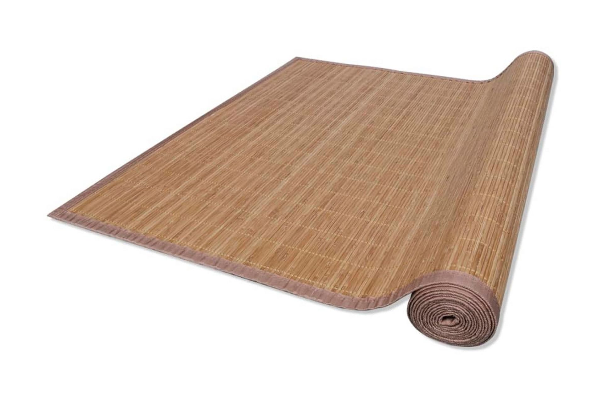 Fyrkantig Brun Bambumatta 150x200 cm - Brun - Textilier & mattor - Mattor - Modern matta - Jutemattor & sisalmattor