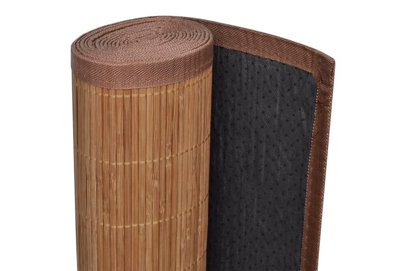 Fyrkantig Brun Bambumatta 150x200 cm - Brun - Jutemattor & sisalmattor - Små mattor