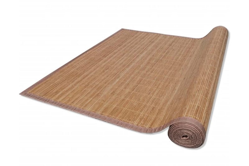 Fyrkantig Brun Bambumatta 80x200 cm - Brun - Jutemattor & sisalmattor - Små mattor