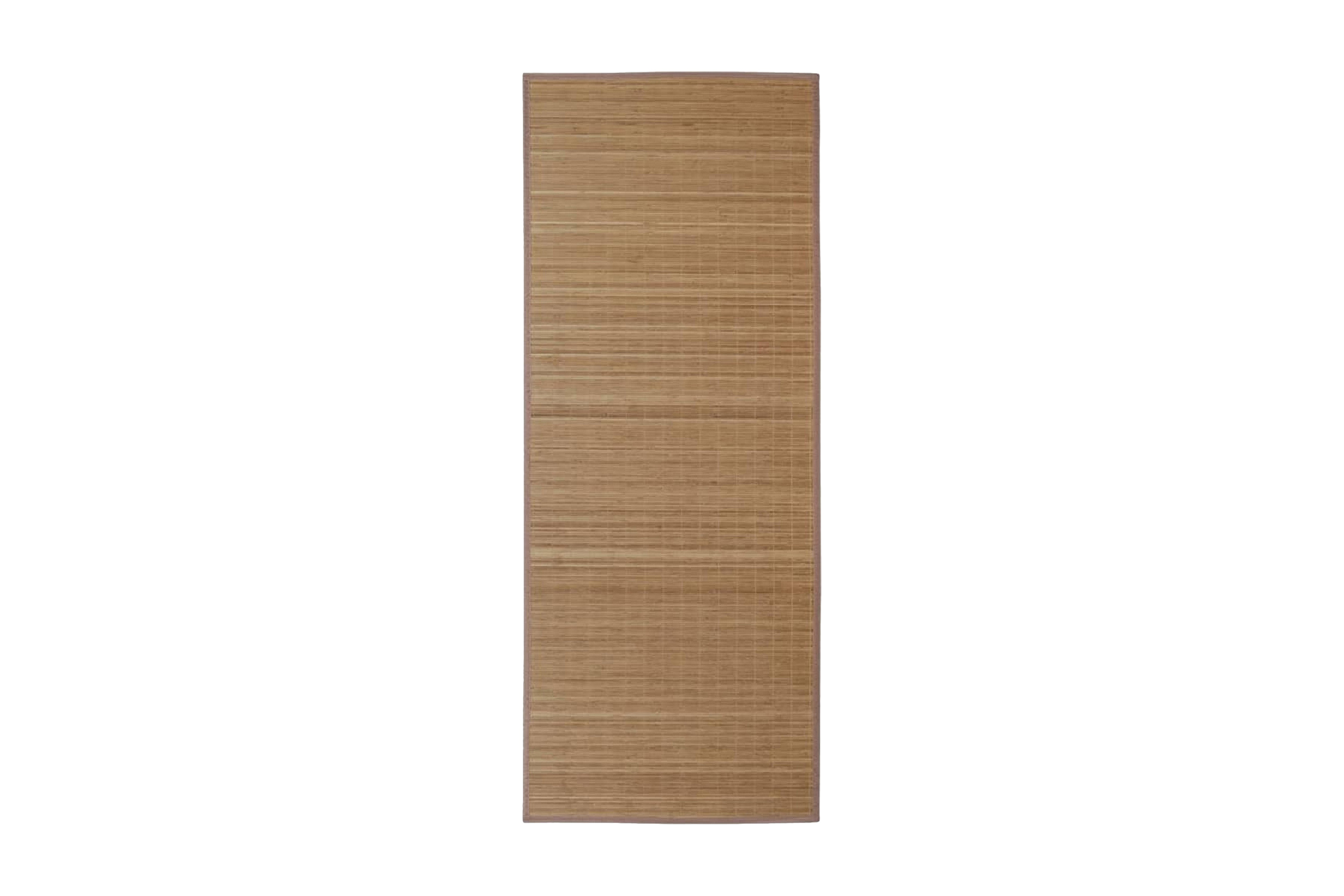 Fyrkantig Brun Bambumatta 80×200 cm – Brun