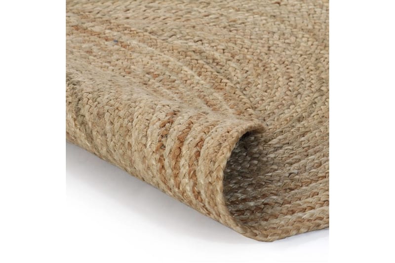 Jutematta flätad rund 90 cm - Beige - Textilier & mattor - Mattor - Modern matta - Jutemattor & sisalmattor