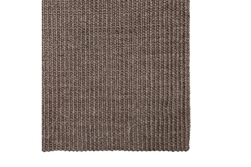 Matta naturlig sisal 66x250 cm brun - Brun - Jutemattor & sisalmattor