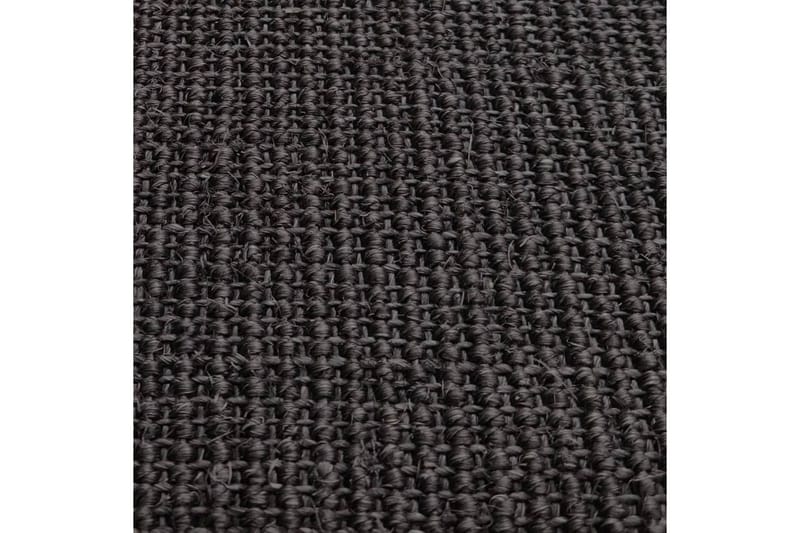 Matta naturlig sisal 66x350 cm svart - Svart - Textilier & mattor - Mattor - Modern matta - Jutemattor & sisalmattor
