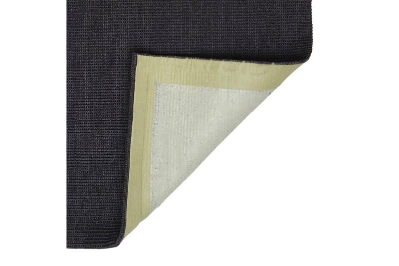 Matta naturlig sisal 80x300 cm svart - Svart - Textilier & mattor - Mattor - Modern matta - Jutemattor & sisalmattor