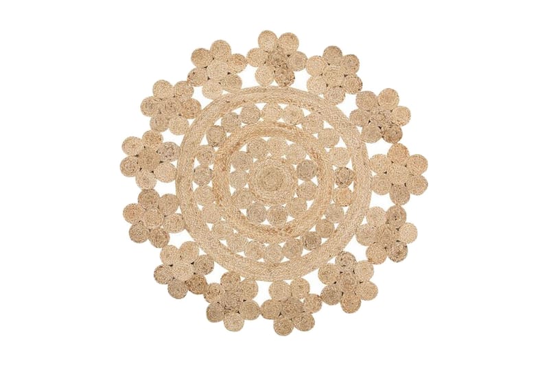 Szypowski Matta Slätvävd Rund 120 cm, Beige