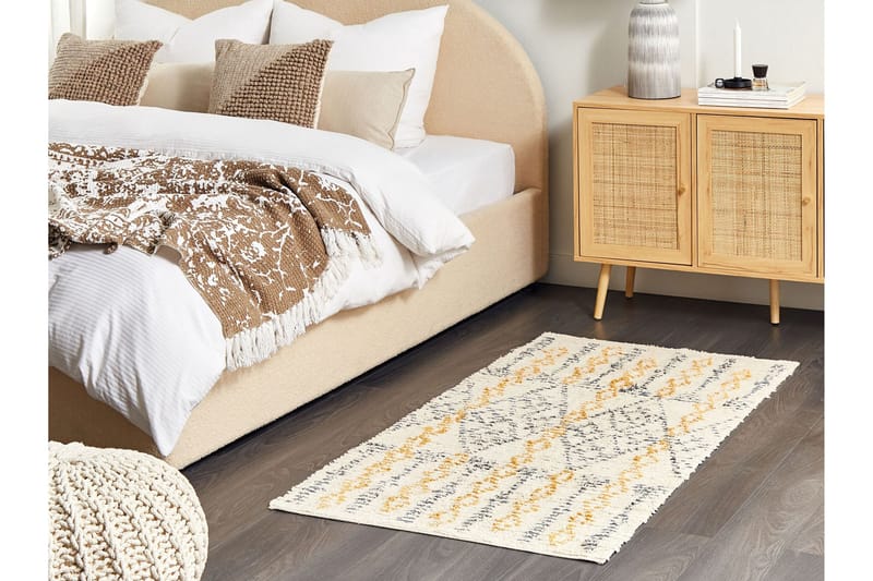 Kadapa Bomullsmatta 80x150 cm - Gul - Textilier & mattor - Mattor - Modern matta - Bomullsmattor