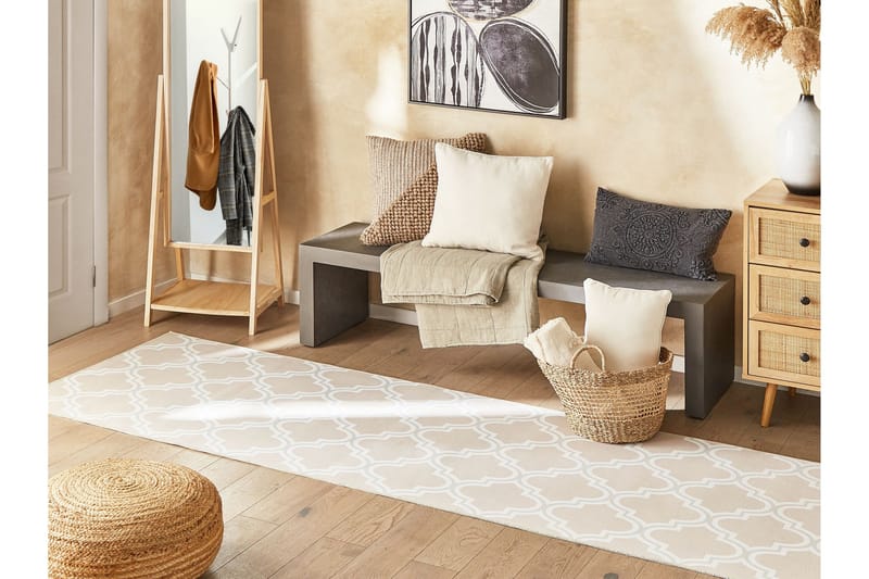 Kadayal Ryamatta 80x300 cm - Beige - Textilier & mattor - Mattor - Modern matta - Gångmattor
