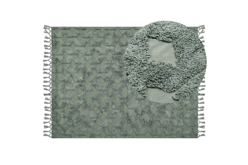 Kars Ryamatta 160x230 cm - Grön - Textilier & mattor - Mattor - Modern matta - Ryamattor