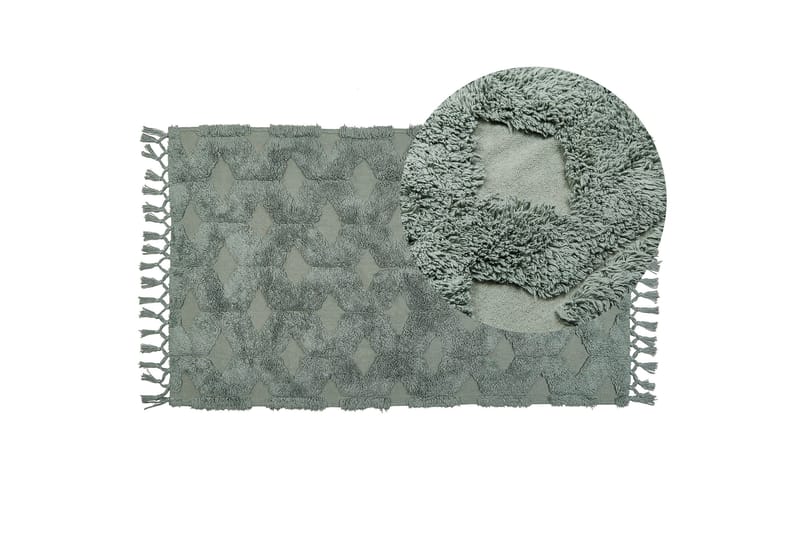 Kars Ryamatta 80x150 cm - Grön - Textilier & mattor - Mattor - Modern matta - Ryamattor