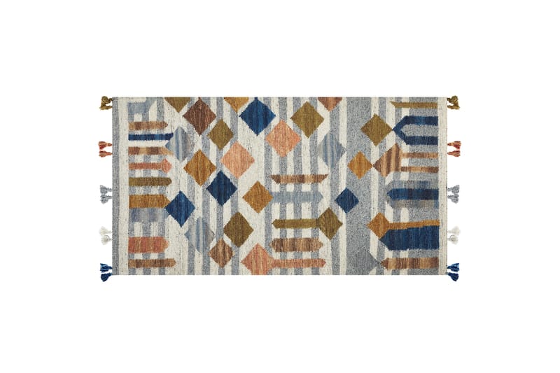 Kasakh Ullmatta 80x150 cm Blå - Textilier & mattor - Mattor - Modern matta - Ullmattor