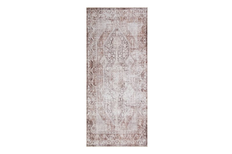 Kashan Wiltonmatta 80x200 cm Oval, Creme