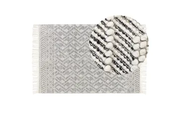Kavak Ullmatta 160x230 cm - Svart/Vit - Textilier & mattor - Mattor - Modern matta - Ullmattor