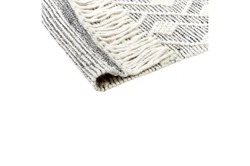 Kavak Ullmatta 160x230 cm - Svart/Vit - Textilier & mattor - Mattor - Modern matta - Ullmattor