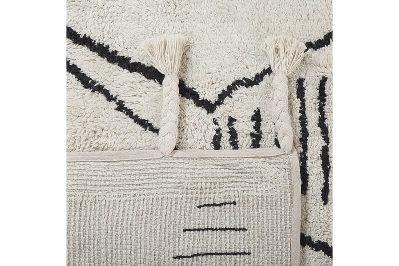 Kebir Bomullsmatta 140x200 cm - Svart/Vit - Textilier & mattor - Mattor - Modern matta - Bomullsmattor