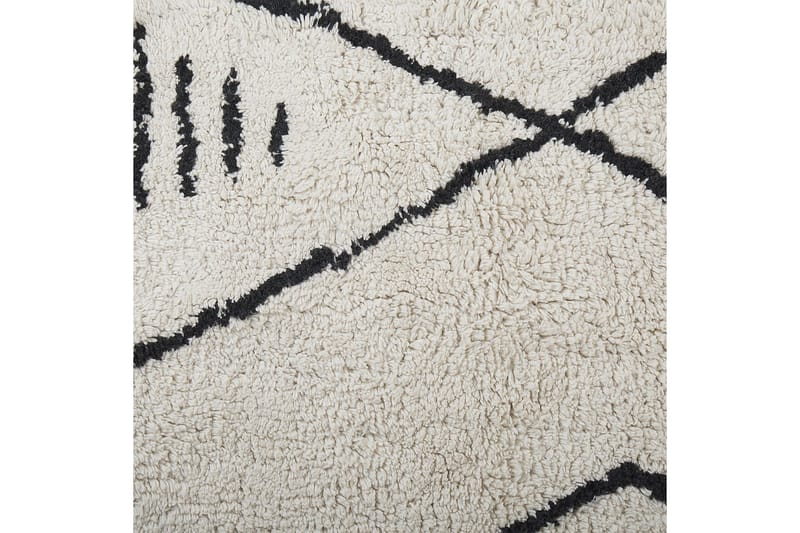 Kebir Bomullsmatta 140x200 cm - Svart/Vit - Textilier & mattor - Mattor - Modern matta - Bomullsmattor