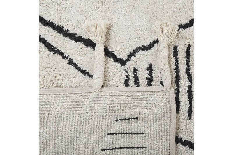 Kebir Bomullsmatta 160x230 cm - Svart/Vit - Textilier & mattor - Mattor - Modern matta - Bomullsmattor