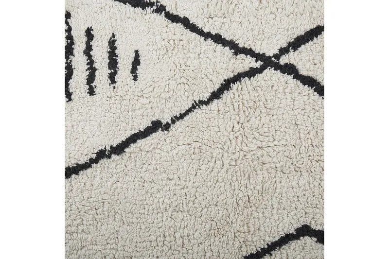 Kebir Bomullsmatta 160x230 cm - Svart/Vit - Textilier & mattor - Mattor - Modern matta - Bomullsmattor