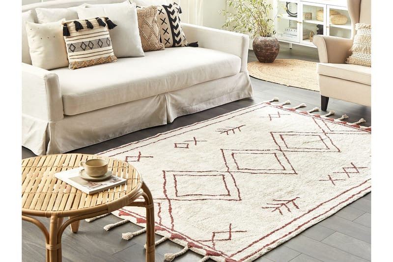 Kenitra Bomullsmatta 140x200 cm - Svart/Vit - Textilier & mattor - Mattor - Modern matta - Bomullsmattor