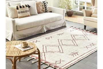 Kenitra Bomullsmatta 160x230 cm - Svart/Vit - Textilier & mattor - Mattor - Modern matta - Bomullsmattor