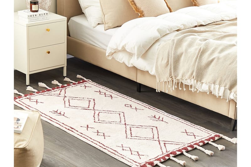 Kenitra Bomullsmatta 80x150 cm - Svart/Vit - Textilier & mattor - Mattor - Modern matta - Bomullsmattor