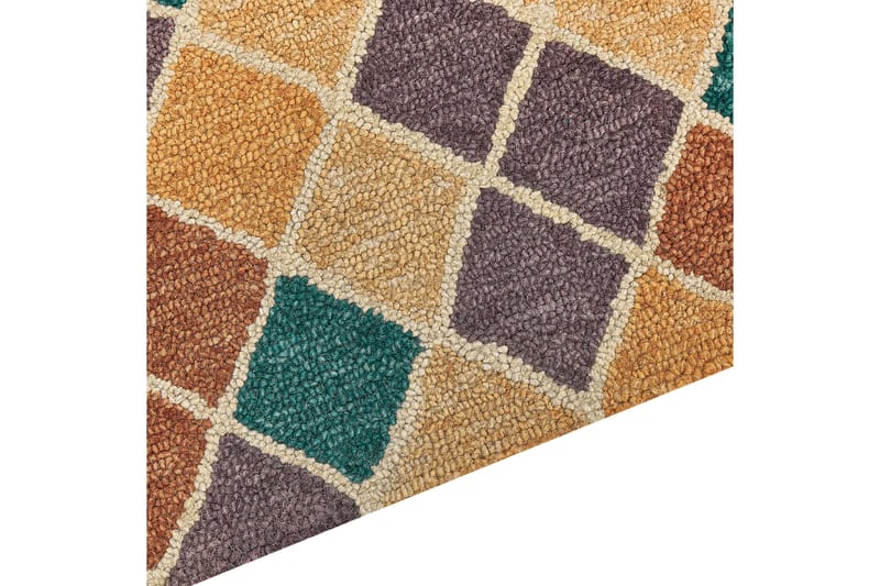 Keskin Ullmatta 200x200 cm Kvadratisk Beige - Textilier & mattor - Mattor - Modern matta - Ullmattor