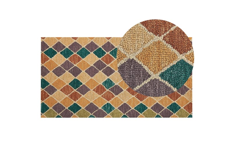 Keskin Ullmatta 80x150 cm - Beige - Textilier & mattor - Mattor - Modern matta - Ullmattor