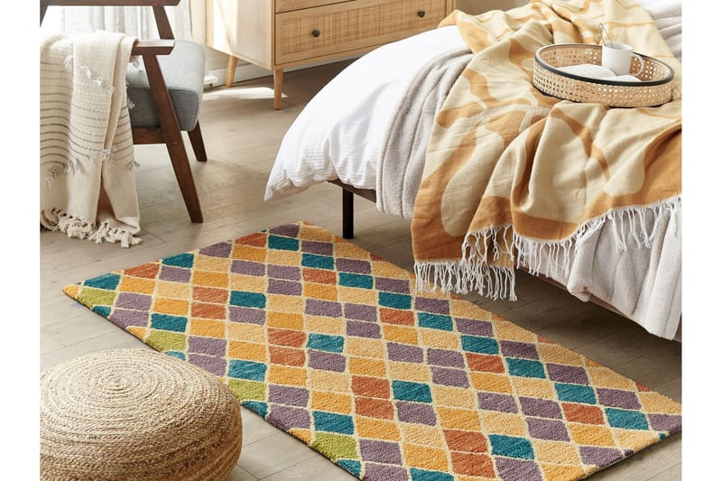 Keskin Ullmatta 80x150 cm - Beige - Textilier & mattor - Mattor - Modern matta - Ullmattor