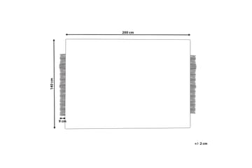Ketenli Ullmatta 140x200 cm - Svart/Vit - Textilier & mattor - Mattor - Modern matta - Ullmattor