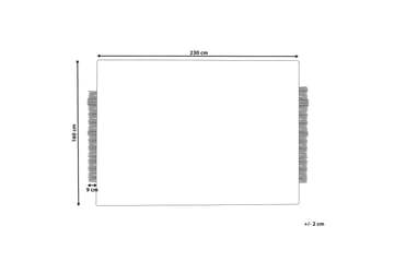 Ketenli Ullmatta 160x230 cm - Svart/Vit - Textilier & mattor - Mattor - Modern matta - Ullmattor