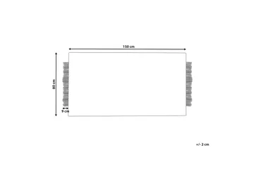 Ketenli Ullmatta 80x150 cm - Svart/Vit - Textilier & mattor - Mattor - Modern matta - Ullmattor