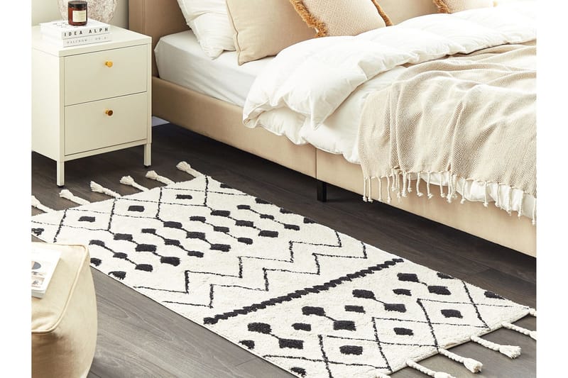 Khemisset Bomullsmatta 80x150 cm - Svart/Vit - Textilier & mattor - Mattor - Modern matta - Bomullsmattor