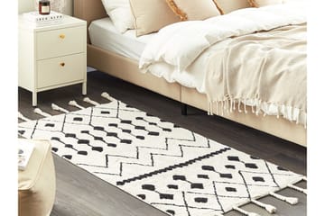 Khemisset Bomullsmatta 80x150 cm - Svart/Vit - Textilier & mattor - Mattor - Modern matta - Bomullsmattor