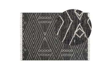Khenifra Bomullsmatta 140x200 cm - Svart/Vit - Textilier & mattor - Mattor - Modern matta - Bomullsmattor