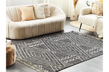 Khenifra Bomullsmatta 160x230 cm - Svart/Vit - Textilier & mattor - Mattor - Modern matta - Bomullsmattor