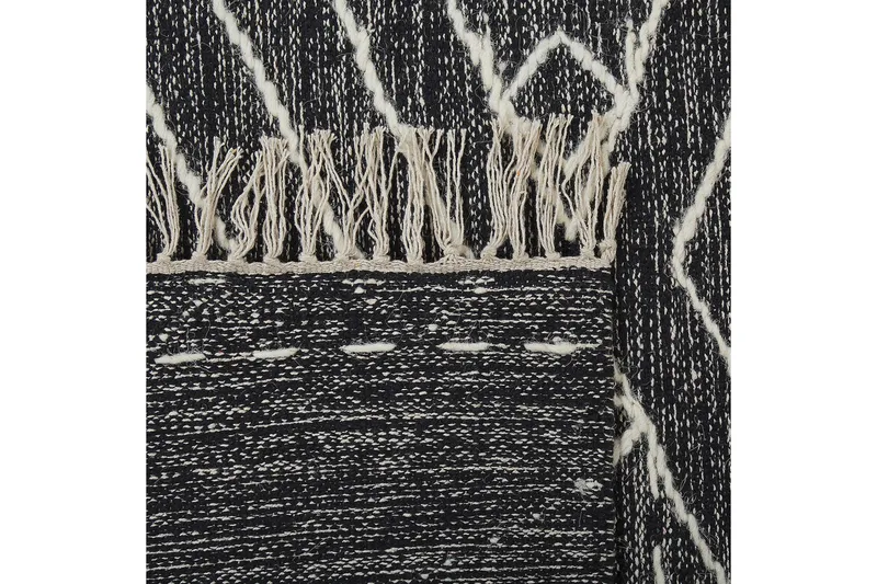 Khenifra Bomullsmatta 80x150 cm - Svart/Vit - Textilier & mattor - Mattor - Modern matta - Bomullsmattor