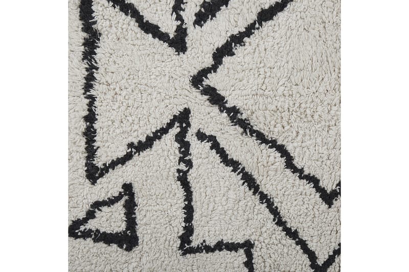 Khouribga Bomullsmatta 160x230 cm - Svart/Vit - Textilier & mattor - Mattor - Modern matta - Bomullsmattor