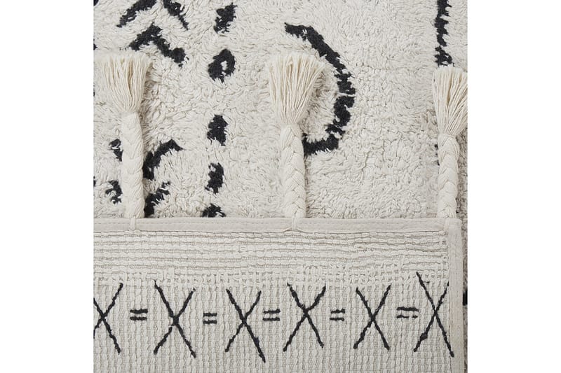 Khouribga Bomullsmatta 160x230 cm - Svart/Vit - Textilier & mattor - Mattor - Modern matta - Bomullsmattor