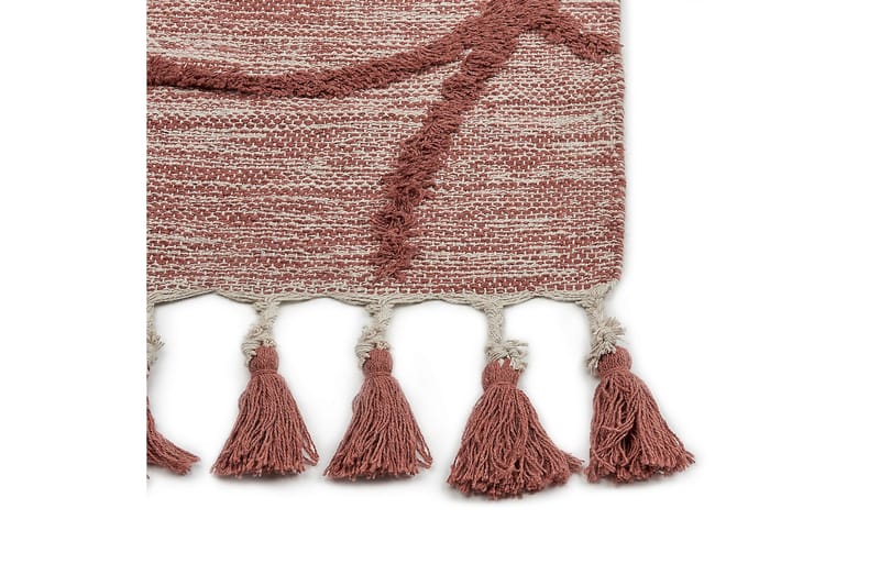 Kirsehir Bomullsmatta 140x200 cm - Röd - Textilier & mattor - Mattor - Modern matta - Bomullsmattor