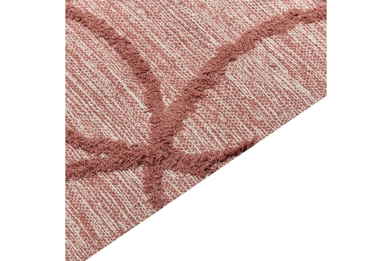 Kirsehir Bomullsmatta 160x230 cm - Röd - Textilier & mattor - Mattor - Modern matta - Bomullsmattor