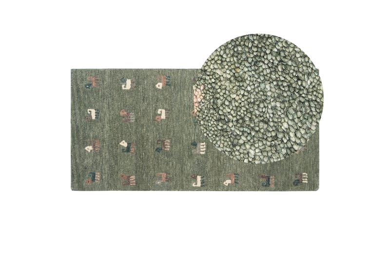 Kizarli Ryamatta 80x150 cm Grön - Textilier & mattor - Mattor - Modern matta - Ryamattor