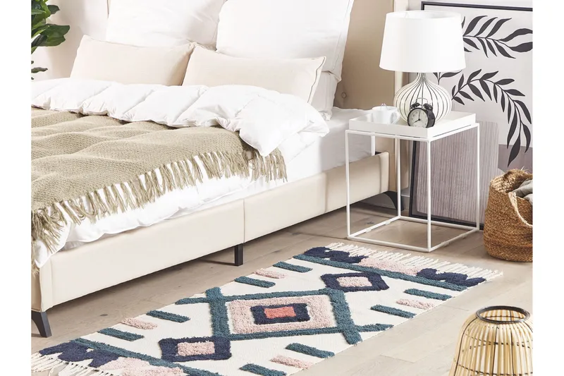 Kozlu Ryamatta 80x150 cm - Blå - Textilier & mattor - Mattor - Modern matta - Bomullsmattor