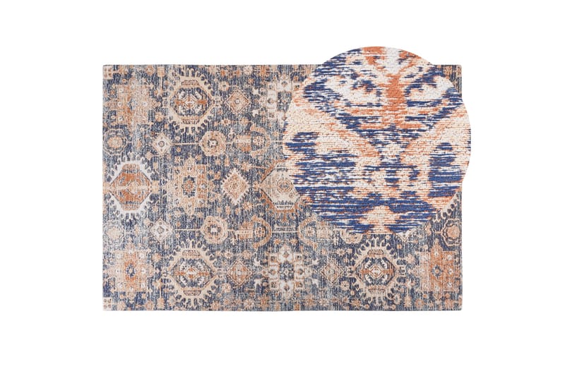 Kurin Bomullsmatta 140x200 cm - Blå - Textilier & mattor - Mattor - Modern matta - Gångmattor