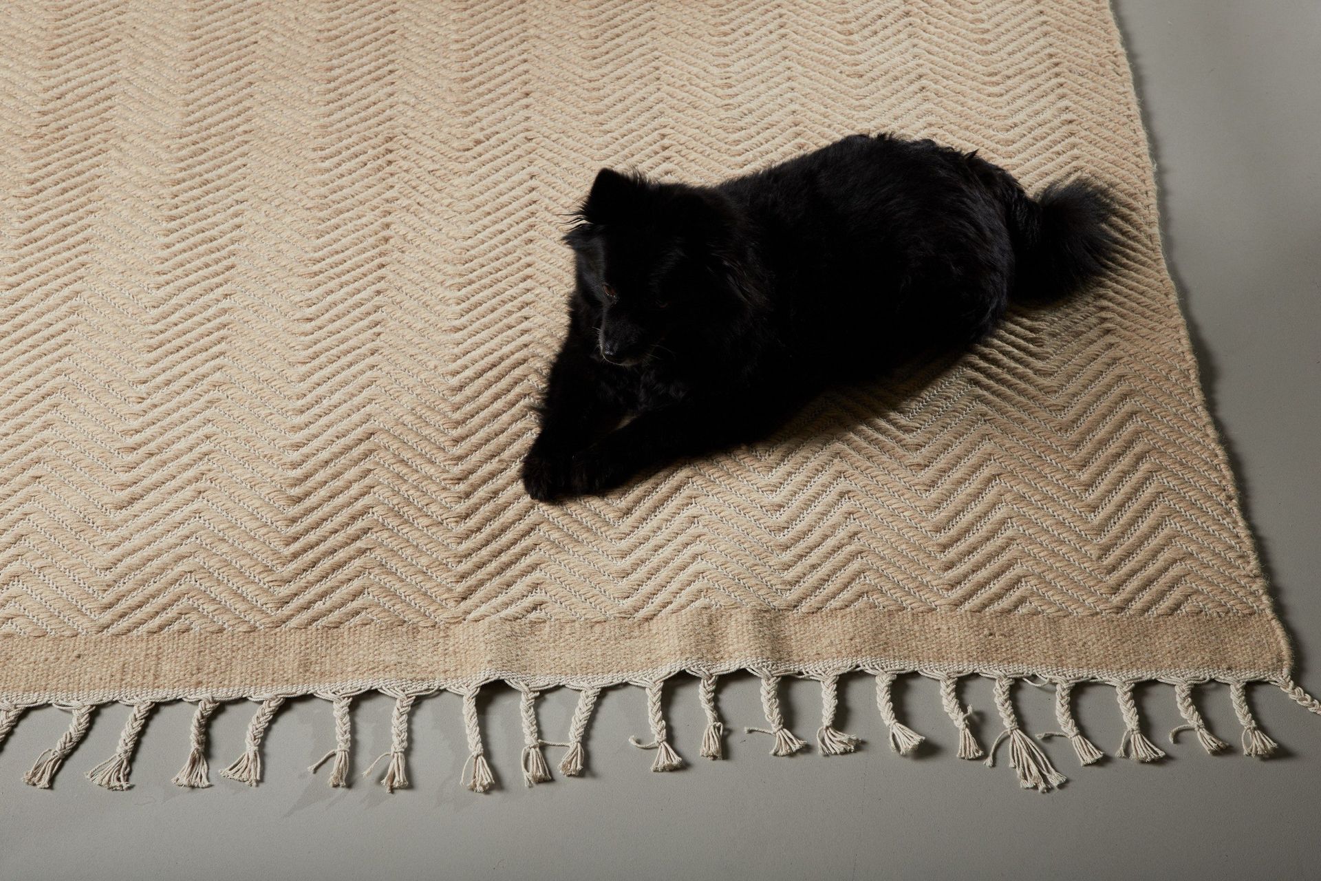 Loke Ullmatta 160x230 cm Rektangul&auml;r - Beige